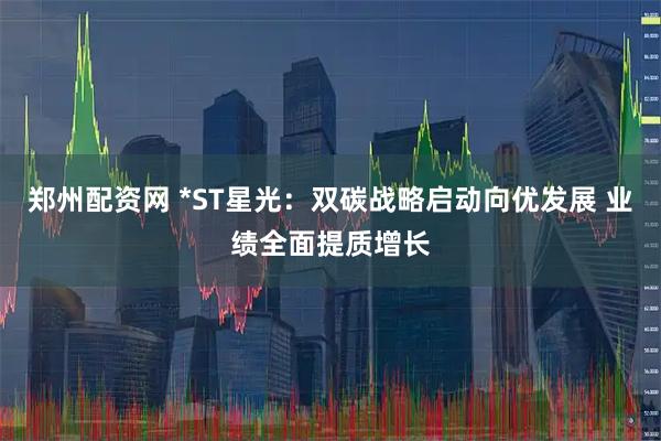 郑州配资网 *ST星光：双碳战略启动向优发展 业绩全面提质增长